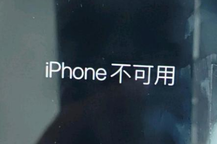 利国镇苹果服务网点分享锁屏界面显示“iPhone 不可用”如何解决 